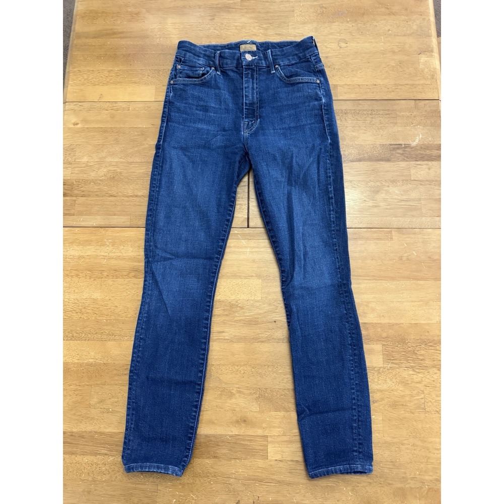 Mother Jeans Womens 26 Blue High Waisted Looker Clean Sweep Skinny USA Made